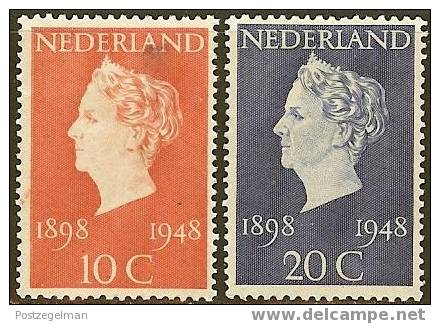 NEDERLAND 1948 OMP Zegel(s) Jubileum 507-508 #376 - Neufs