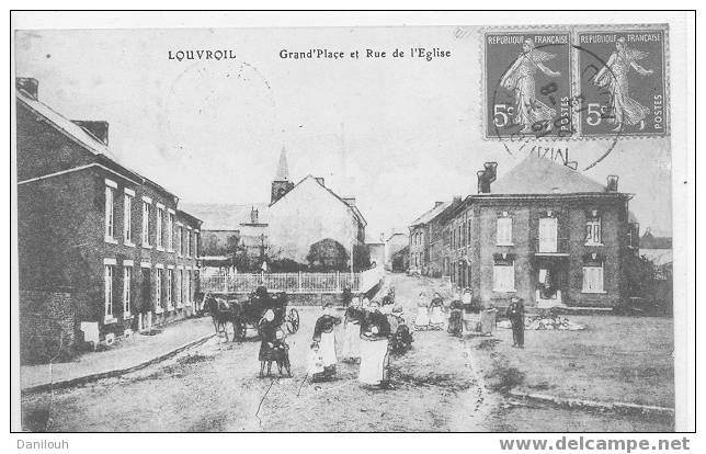 59 // NORD / LOUVROIL / Grand Place Et Rue De L´église / ## - Louvroil