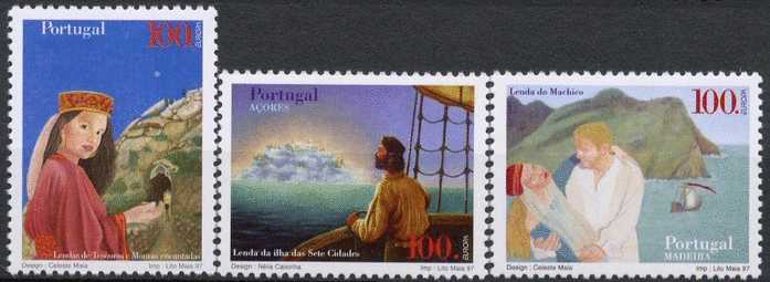 Europa Cept - 1997 - Portugal Açores Madère (3 Valeurs) ** - 1997