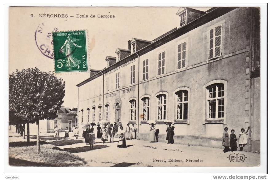 CPA----18----NERONDES---- ECOLE - Nérondes