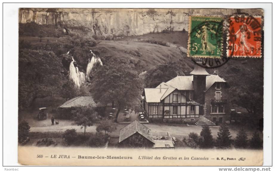 CPA---39---Baume-les-Messieurs ---L´HOTEL DES GROTTES ET LES CASCADES - Baume-les-Messieurs