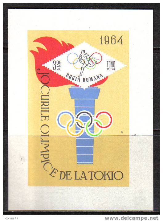 MB299 - ROMANIA , OLIMPIADI TOKYO 1964 : B.F. N. 58  *** - Summer 1964: Tokyo