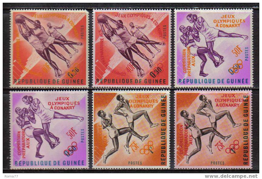 MB303 - GUINEA , OLIMPIADI : SERIE N. 171/176  *** - Ete 1964: Tokyo