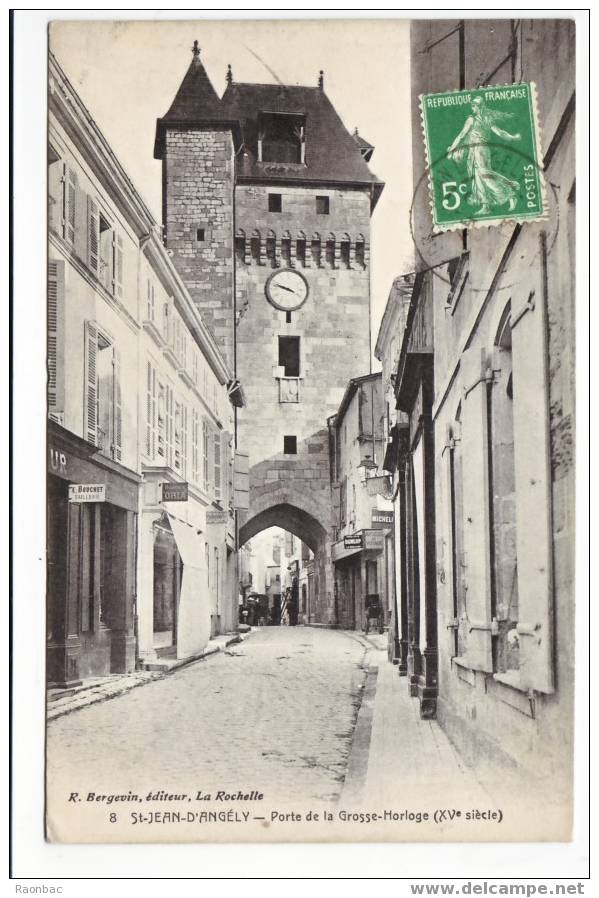 CPA---17---Saint Jean D´Angely---PORTE De La GROSSE HORLOGE - Saint-Jean-d'Angely