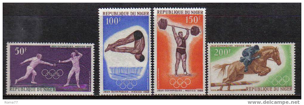 MB324 - NIGER , OLIMPIADI MESSICO 1968 : N. PA 90/93 *** - Zomer 1968: Mexico-City