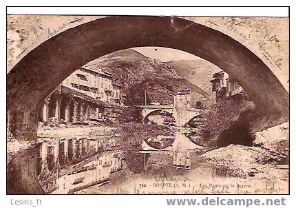 CPA - SOSPEL - 254 - LES PONT SUR LA BEVERA - Sospel