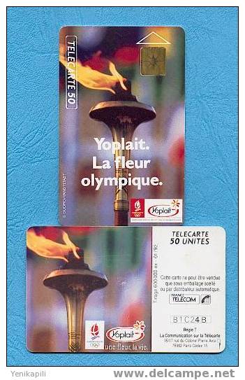 ( 412 ) - YOPLAIT - Flamme Olympique - ( Variété ) - - Errors And Oddities