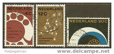 NEDERLAND 1962 Gebruikte Telephone Zegel(s) 779-781  #914 - Used Stamps