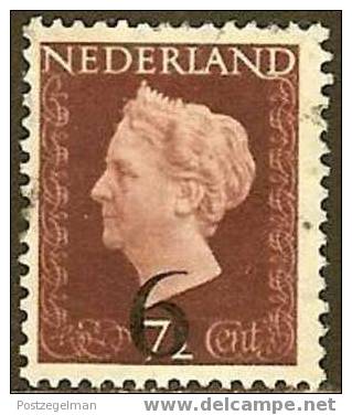 NEDERLAND 1950 Gebruikte Opdruk 6 Cent Zegel(s) 551 #854 - Used Stamps