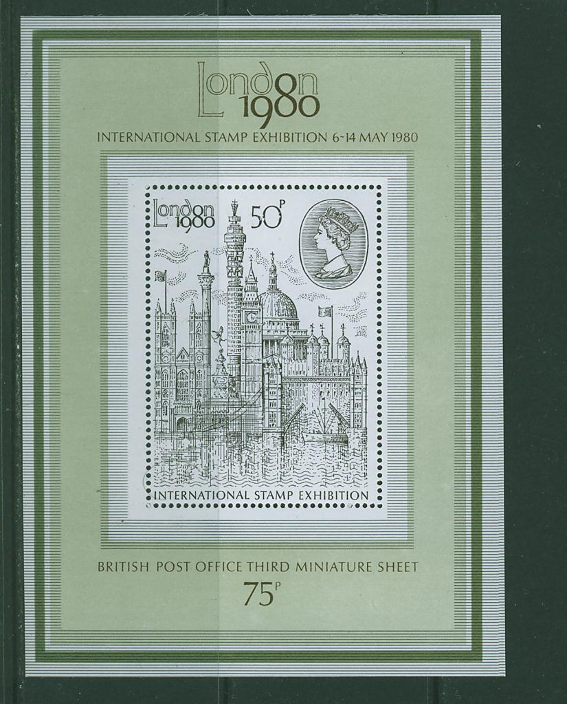 GB0003 Exposition Philatelique London Bloc 3 Grande Bretagne 1980 Neuf ** - Unclassified