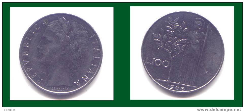 100 LIRE 1968 - 100 Liras