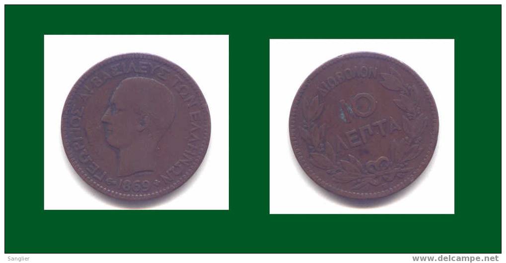 10 LEPTA 1869 BB - Grèce