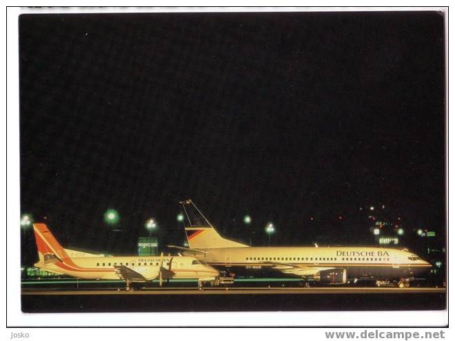 BOEING 737-300 & SAAB 340 - DEUTSCHE BA - Airport - Aerodorom - Aerodrome - L`aéroport - Flughafen - Avion Plane - 1946-....: Moderne