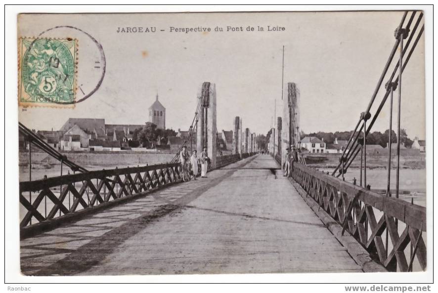 CPA---45----JARGEAU---PONT - Jargeau