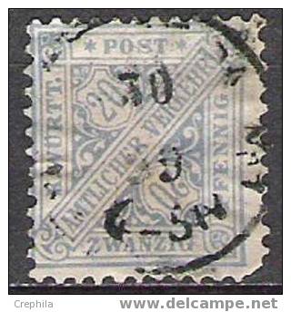 Allemagne - Wurtenberg  - Service - 1881 - Y&T 11 - Michel 204 - Oblit. - Used