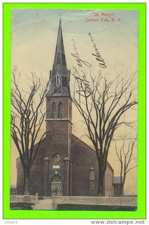 SALMON FALLS, NH - ST. MARY´S CHURCH - WRITTEN IN 1903 - G.W. NUTTER - - Altri & Non Classificati