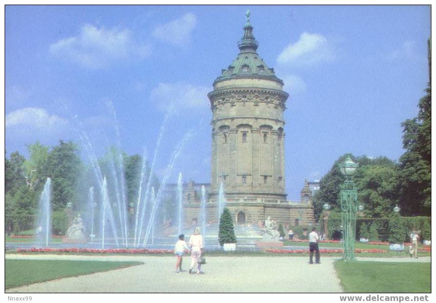 Germany Mannheim Friedrichsplatz, Place Jet Of Water - Mannheim