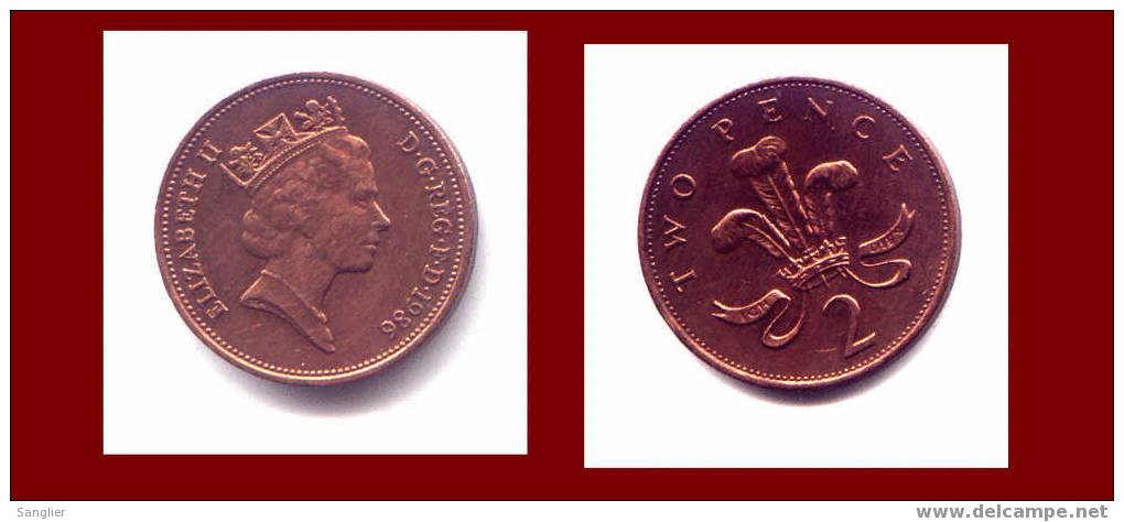 2 PENCE 1986 - 2 Pence & 2 New Pence