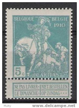 Belgie OCB 90 (*) - 1910-1911 Caritas