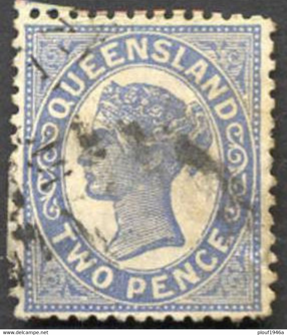 Pays : 398 (Queensland : Colonie Britannique)  Yvert Et Tellier N° :  71 (o) - Usati