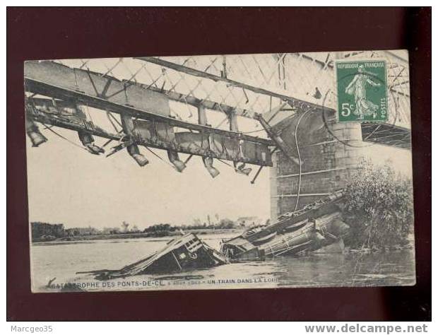 004818 Catastrophe Des Ponts De Cé En 1907 Un Train Dans La Loire édit.vasselier  Chemin De Fer - Les Ponts De Ce