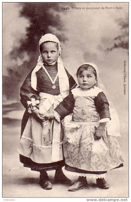 Fillette Et Garçonnet De Pont-l'Abbé - Pont L'Abbe