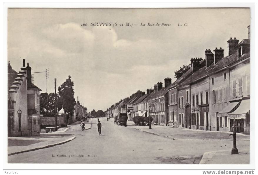 CPA---77--- Souppes Sur Loing ---RUE De PARIS - Souppes Sur Loing