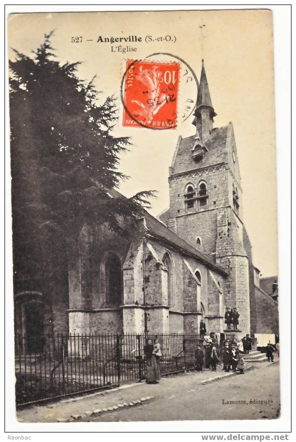 CPA---91------ANGERVILLE----    EGLISE - Angerville