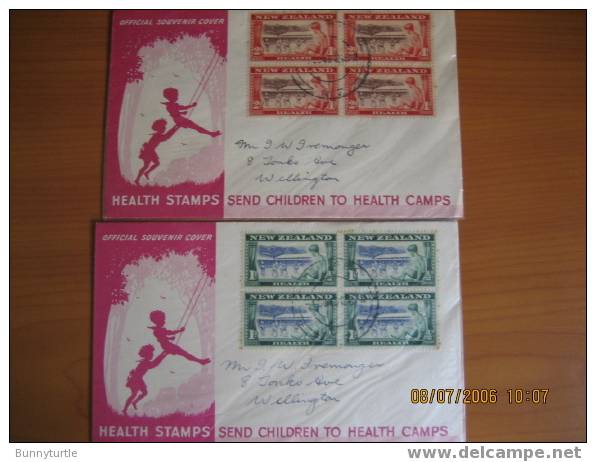 New Zealand 1948 Health Stamps Children´s Health Camp FDC - Brieven En Documenten