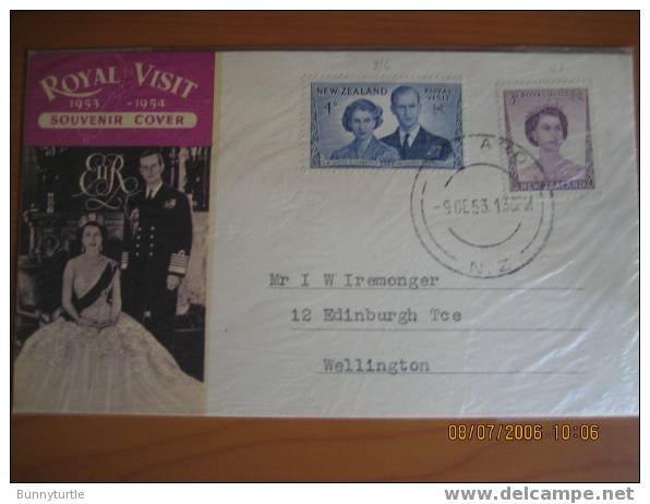 New Zealand 1953 Royal Visit Of Queen Elizabeth And Duke Of Edinburgh FDC - Neufs