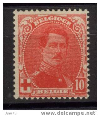 BELGIQUE N° YT 130*   -   Cote 1 Euro   -   Neuf Sur Charnière - 1914-1915 Rotes Kreuz