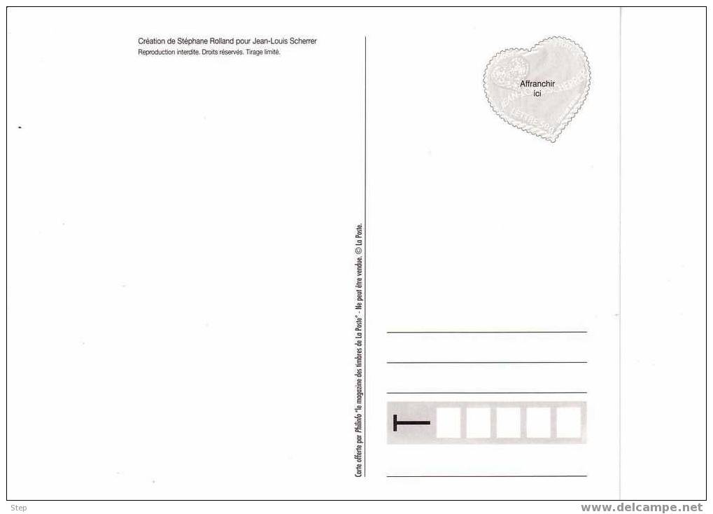 PAP : PSEUDO PAP COEUR De JEAN-LOUIS SCHERRER Avec Mention "Affranchir Ici" - Official Stationery