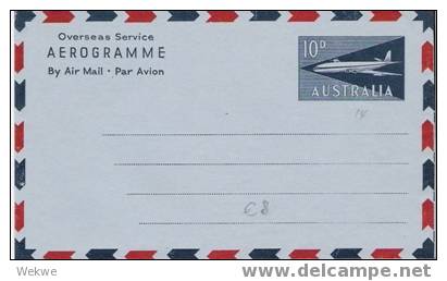 Au056 / AUSTRALIEN -  Aerograme  10d  A14 Ungebraucht ** - Aérogrammes