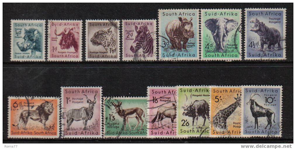 MA161 - SUD AFRICA , VARI  : SERIE  N. 201/214  USATA - Altri & Non Classificati