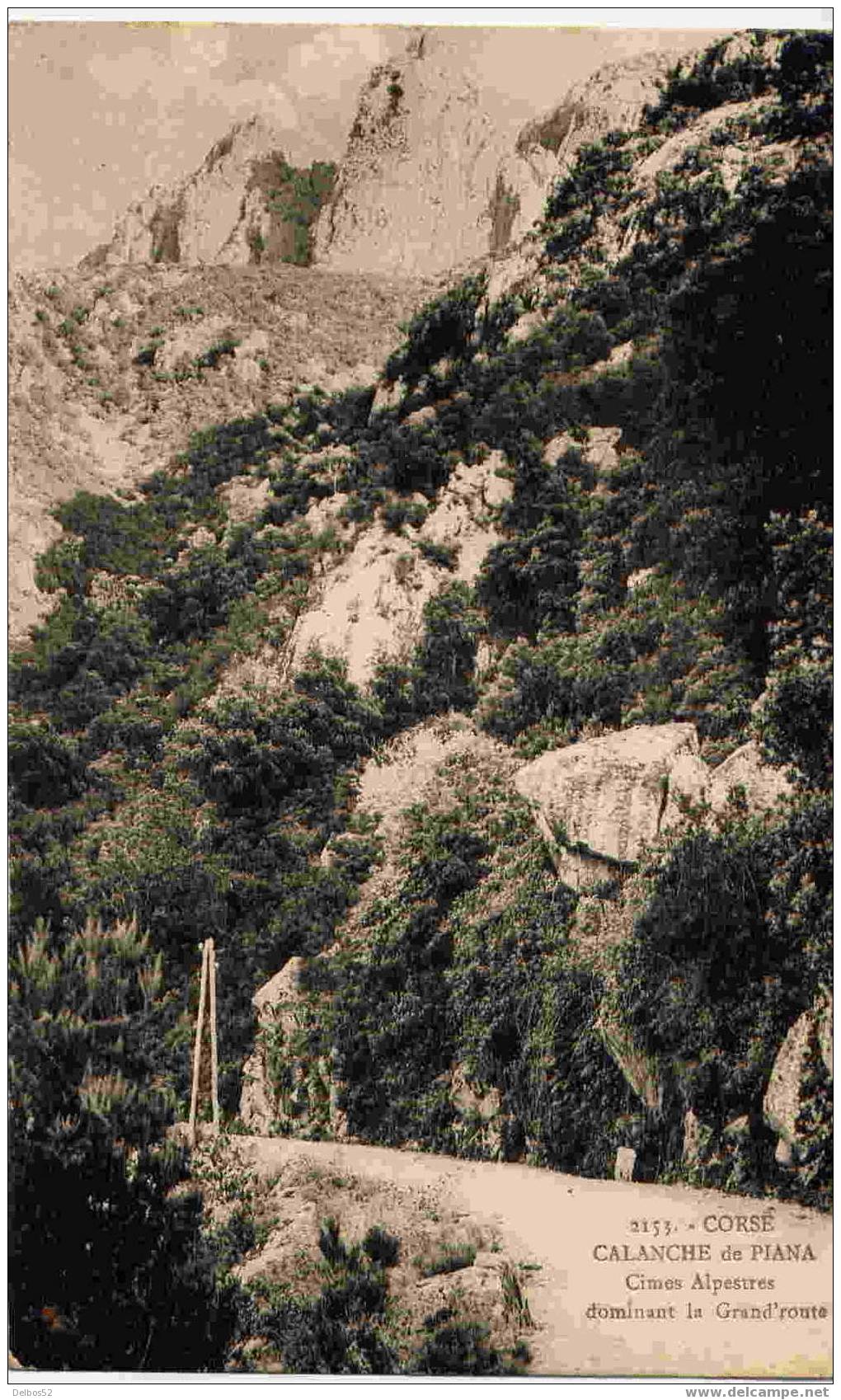 2153 - CORSE - CALANCHE De PIANA Cîmes Alpestre Dominant La Grand'route - Corse