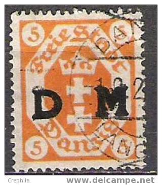 Allemagne - Danzig - Service - 1921 -  Michel 1 - Oblit. - Servizio