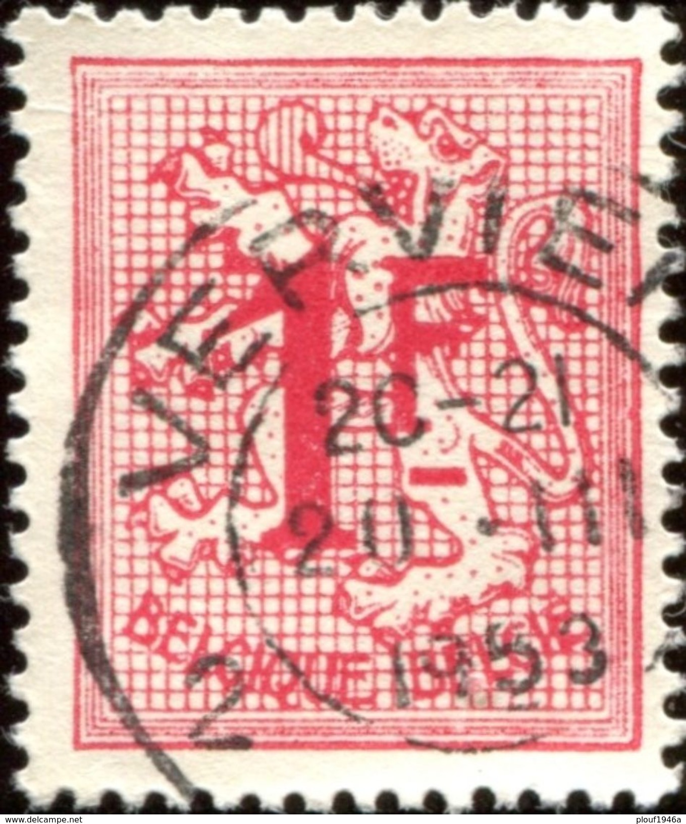 COB  859 A (o) / Yvert Et Tellier N°  859 (o) - 1951-1975 Heraldic Lion