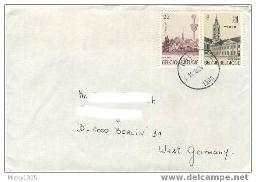 Belgien / Belgium - Umschlag Echt Gelaufen / Cover Used (0977) - Storia Postale