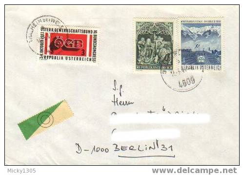 Österreich / Austria - Umschlag Echt Gelaufen / Cover Used (0983) - Briefe U. Dokumente