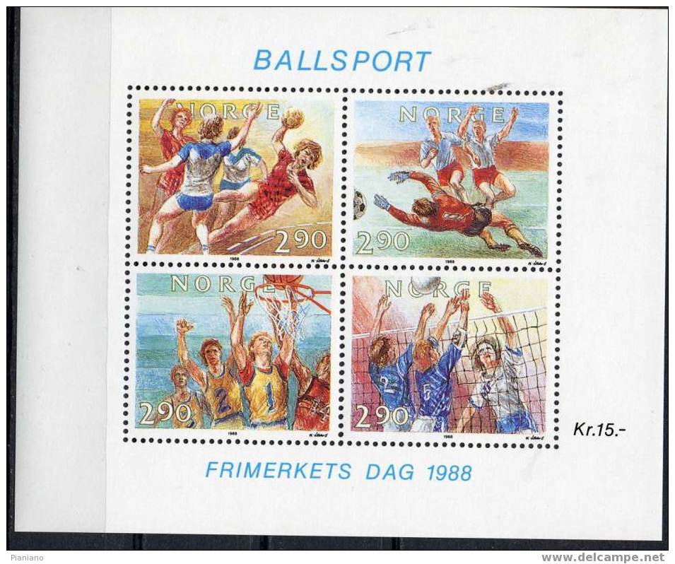 PIA - 1998 - Journée Du Timbres - Les Sports Des Ballons - (Mi Bf 10) - Blocs-feuillets