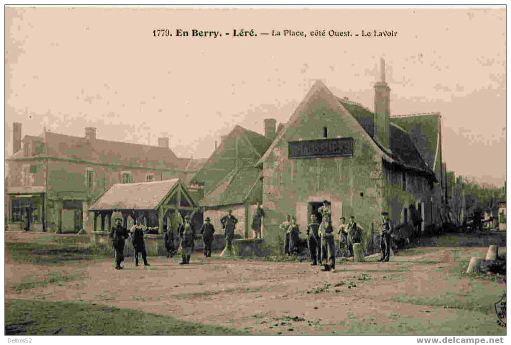 1779. Léré - La Place, Côté Ouest - Le Lavoir - Lere