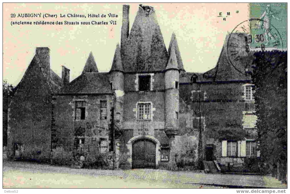 29. AUBIGNY - Le Château, Hôtel De Ville (ancienne Résidence Des Stuarts Sous Charles VII) - Aubigny Sur Nere