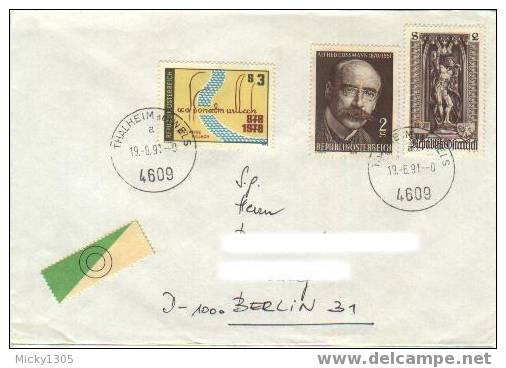 Österreich / Austria - Umschlag Echt Gelaufen / Cover Used (1042) - Lettres & Documents