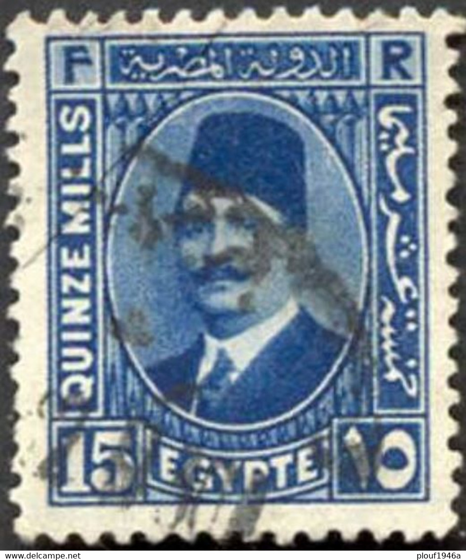 Pays : 160,3 (Egypte : Royaume (Fouad Ier)   Yvert Et Tellier N° :   124 (o) - Used Stamps