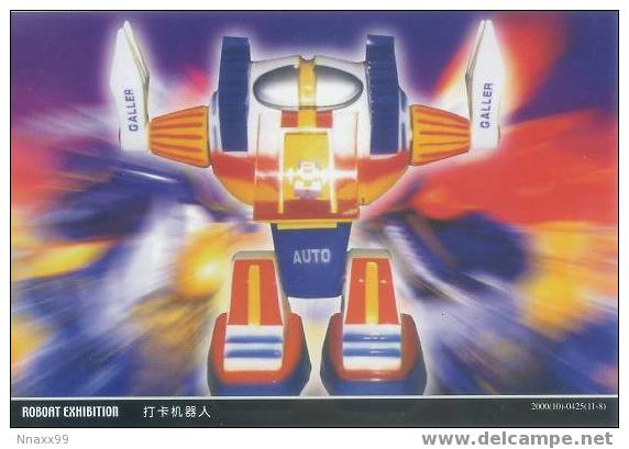 Robot - Punch Robot Pre-stamped Postcard ('00 Nanjing Robot Exhibition) - Other & Unclassified