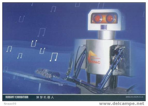 Robot - "PerforMer" Robot Pre-stamped Postcard ('00 Nanjing Robot Exhibition) - Other & Unclassified