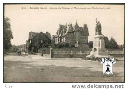 27 Gisors - 310 - Gisors (Eure) - Avenue De Dieppe Et Monument Aux Morts (1914-1918) - Cpa - Gisors