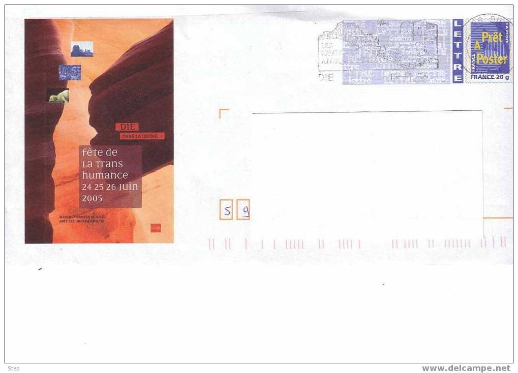 PAP DIE (DROME) :FETE DE LA TRANSHUMANCE 2005 - Prêts-à-poster:Overprinting/Blue Logo