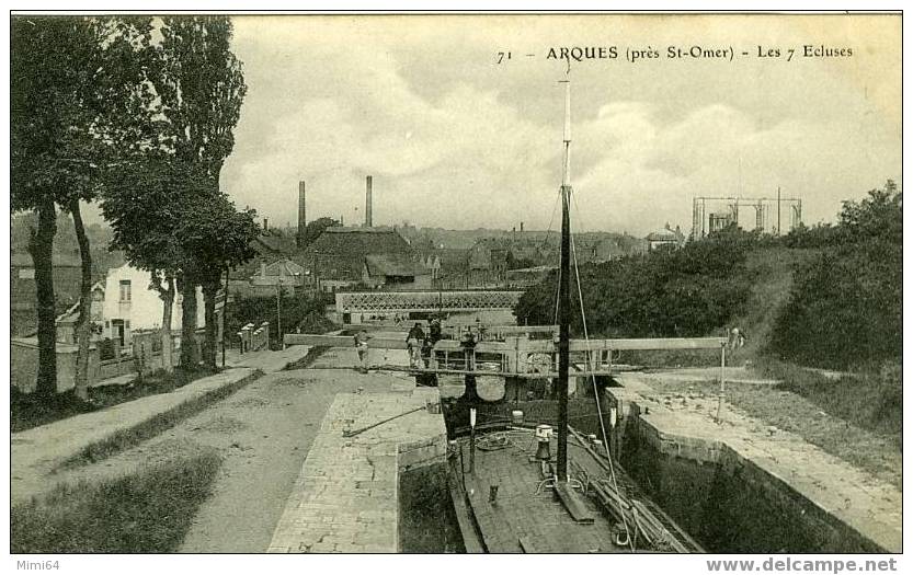 D.62 ARQUES .-  ( Prés SAINT-OMER) - Les 7 Ecluses - Arques