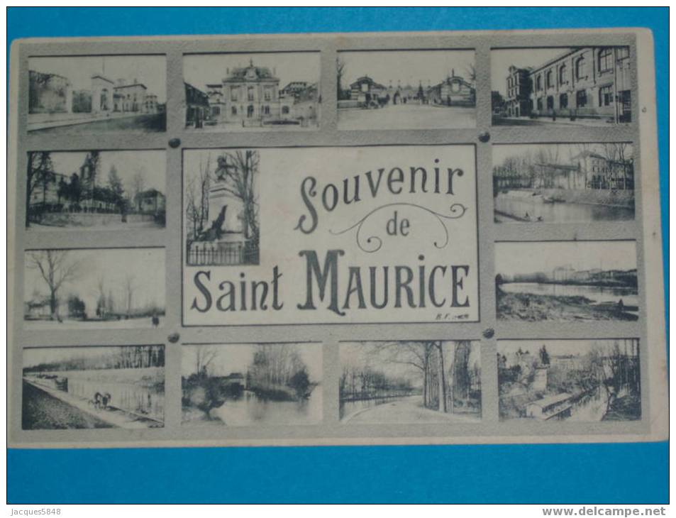 94)--souvenir De Saint-maurice---tres Belle Carte - Saint Mande